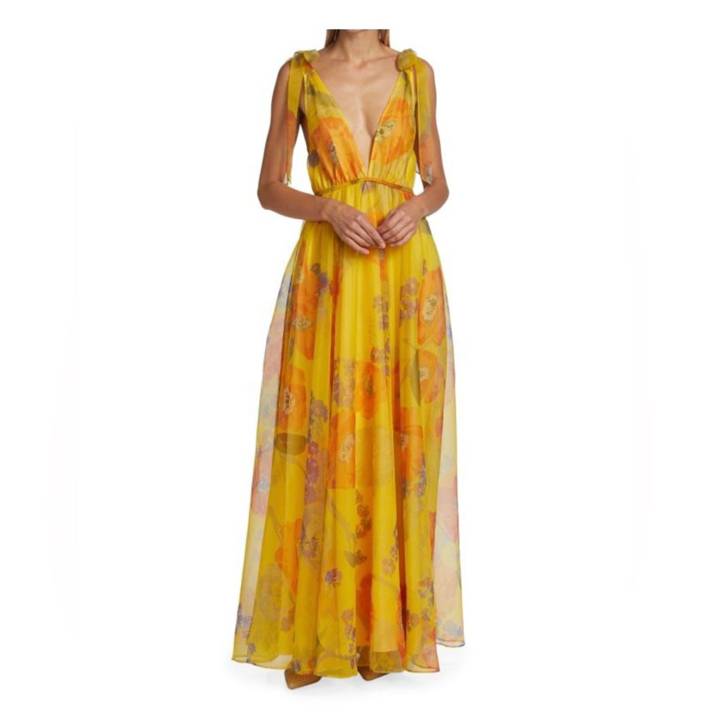 STAUD Dandelion Floral Maxi Dress